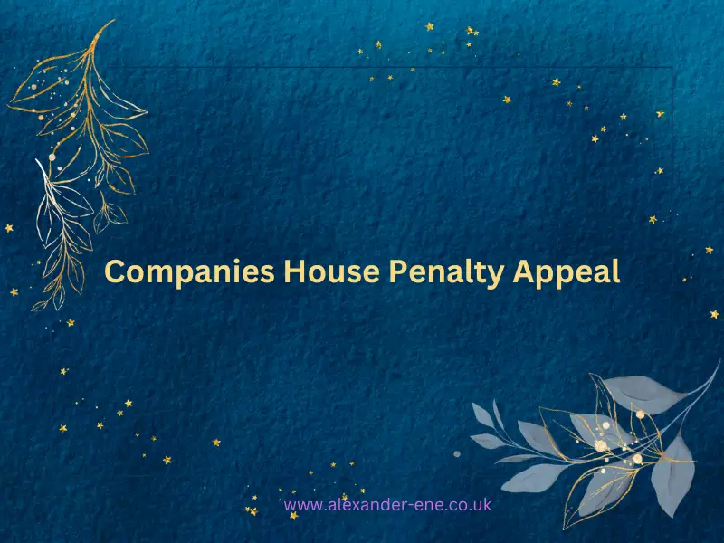 Companies House Penalty Appeal