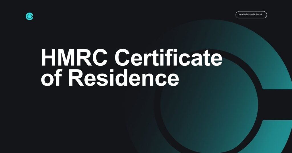 HMRC certificate of residence for tax purposes